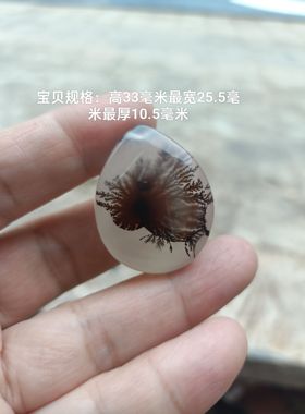 天然大棵黑水草玛瑙玉髓吊坠象形意男女款挂件送礼佳品119