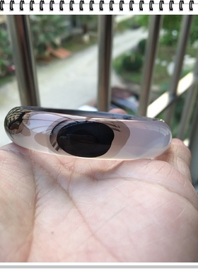 天然水墨象形冰透高档玛瑙手镯