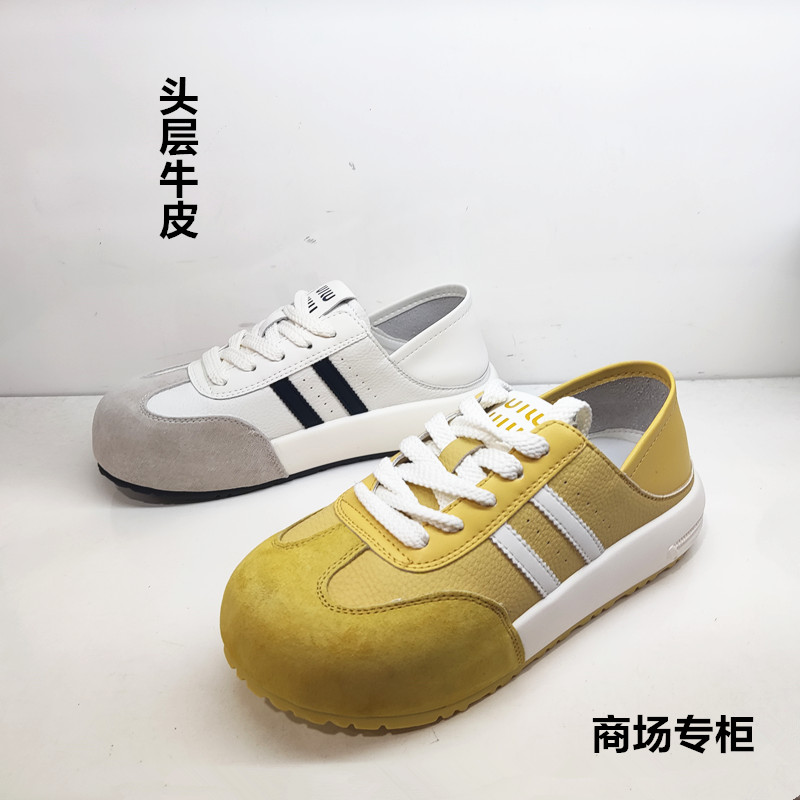 商场专柜休闲平底鞋圆头厚底女鞋