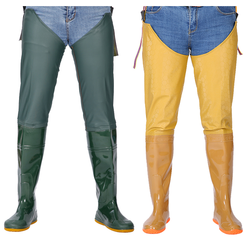 农田靴插秧靴软底过膝插秧鞋涉水