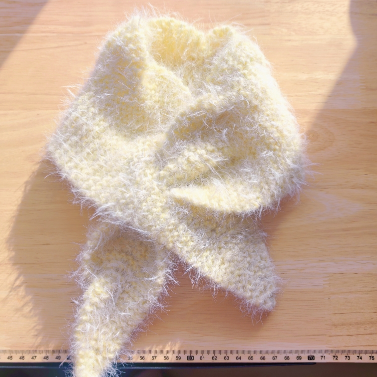 花绽棒针毛线围巾手工编织秋冬材料包图解diy自制简单送女友礼物