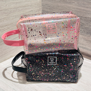 防水化妆包果冻包洗漱包便携旅行整理包大容量塑料包可爱收纳包女