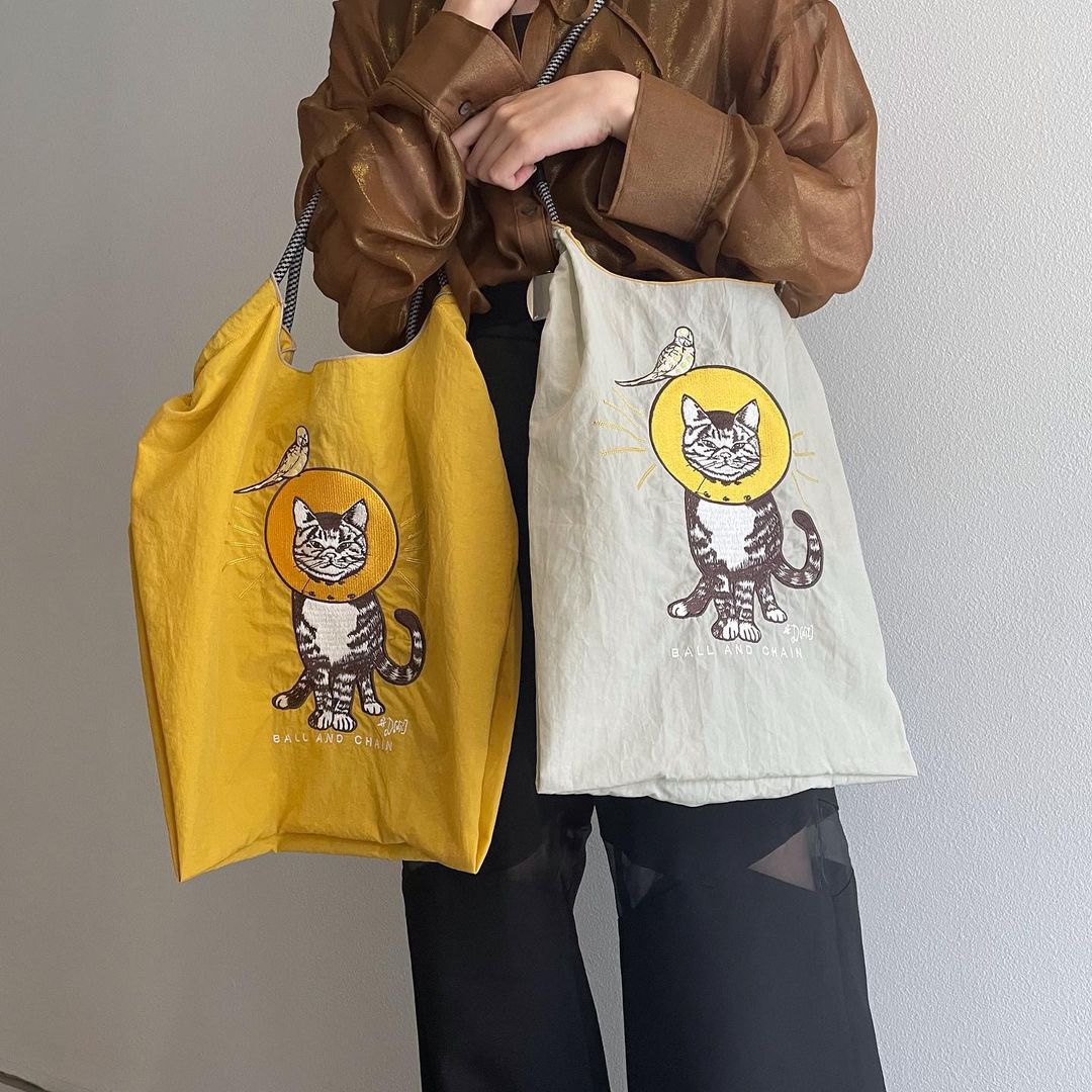 吾身绣品持续尼龙布袋