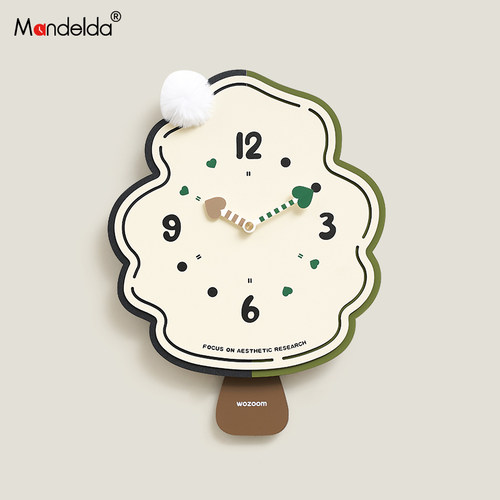 奶油风创意时钟2026新款