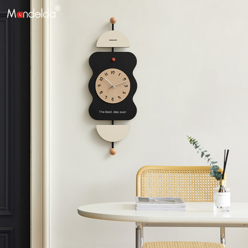 Mandelda欧式奶油风挂墙时钟