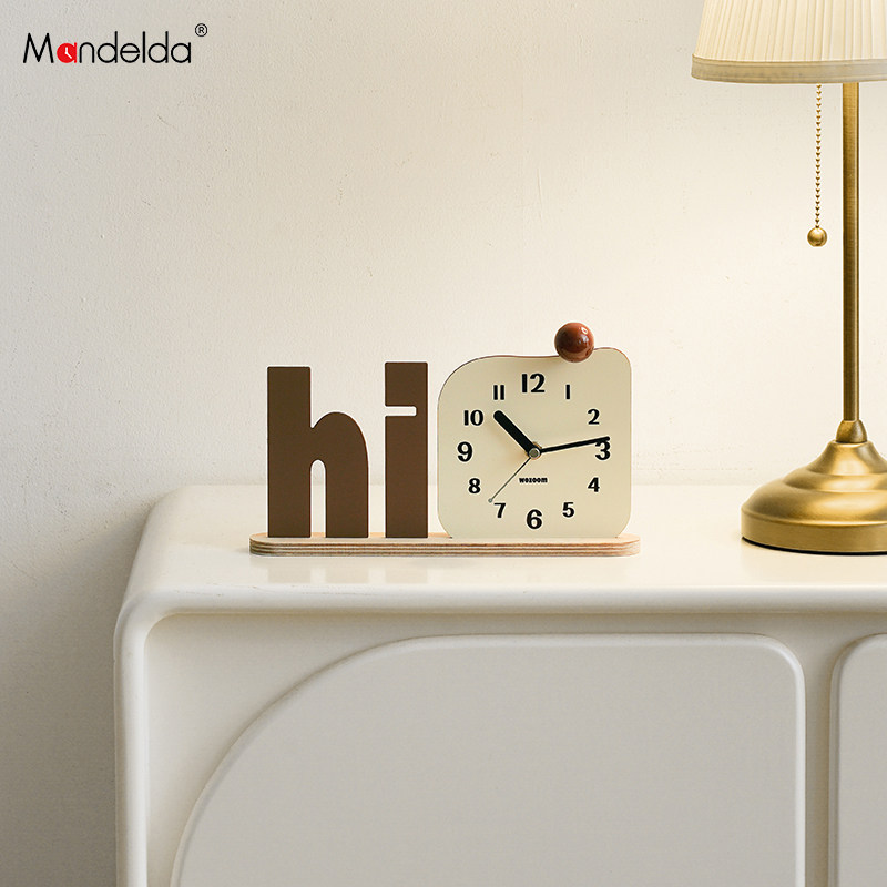 Mandelda家居客厅装饰品台式座钟玄关电视柜创意桌面时钟艺术摆件,家居饰品,桌面摆件,淘宝优惠券,粉丝福利购,淘宝优惠卷