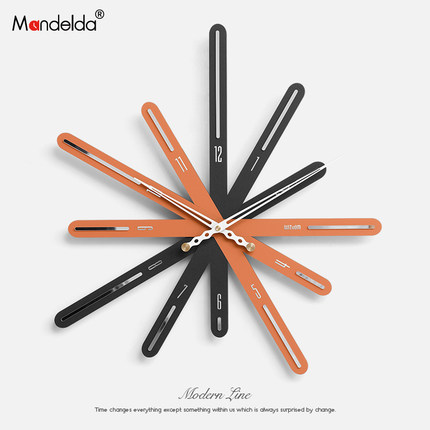 Mandelda2024新款钟表挂钟客厅北欧家用个性装饰艺术轻奢创意挂墙