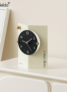Mandelda玄关时钟装饰品客厅电视柜摆台式座钟办公桌面工艺品摆件