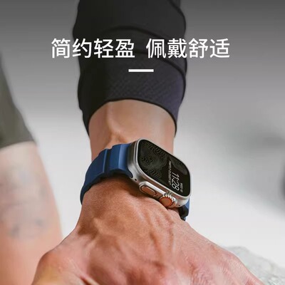 苹果手表野径硅胶运动表带