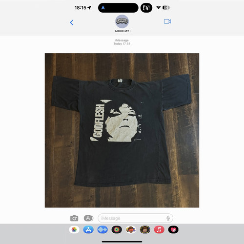 Vintage Godflesh Industrial Metal Tee美式小众Godflesh乐队t恤