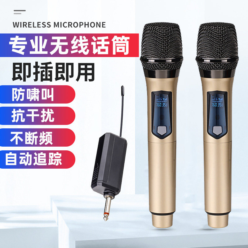 无线话筒一拖二麦克风