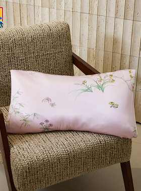 爱慕皇锦真丝印花银锭形PE软管枕头-玉堂富贵HJ11882