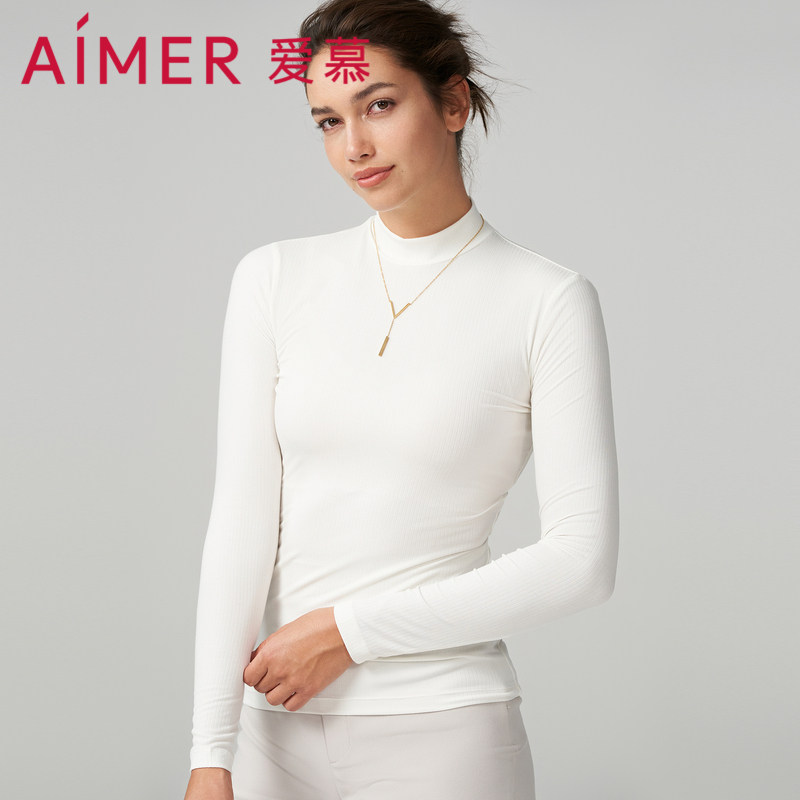 爱慕官方正品牌小高领保暖衣女士时尚内搭亲肤舒适长袖上衣打底衣,女士内衣/男士内衣/家居服,保暖上装,淘宝优惠券,粉丝福利购,淘宝优惠卷