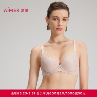 爱慕春夏轻语内衣女3 4三明治薄模杯大胸显小文胸AM11C231