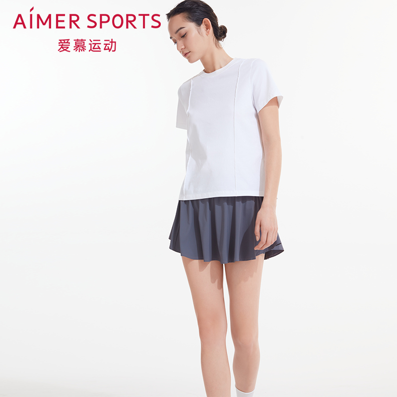 AimerSports通勤双层短裙