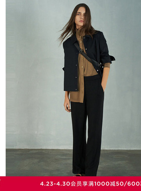 AIMER CHUANG时空3外穿女莫代尔双面布休闲纯色长裤CA821291