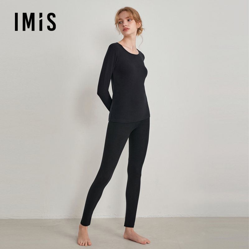 爱美丽【空气暖】美肤朋克兰中厚双层长裤24秋冬新品IM73BNX5