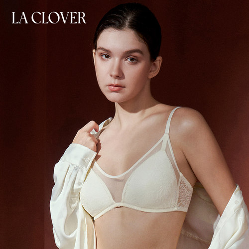 CC17AAB1兰卡文25秋冬新款文胸女聚拢无托三角杯LACLOVER原野内衣
