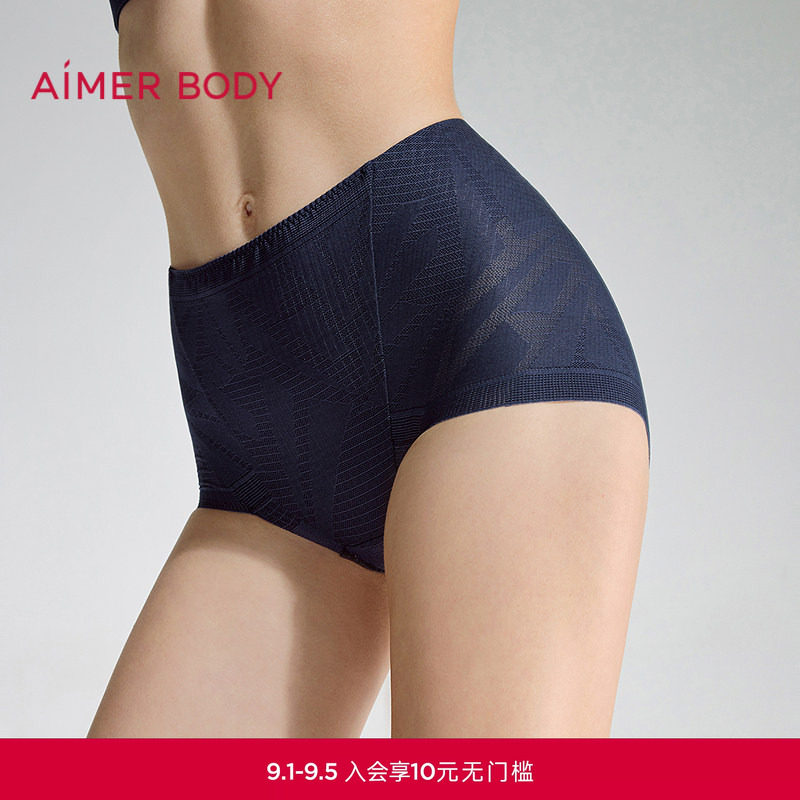 爱慕美体空气舒缓2女士内裤微塑型高腰平角塑裤AD330751图片