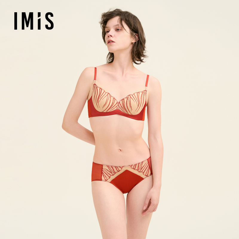 爱美丽IMIS扇影之语蕾丝低腰平角裤IM23BVP1