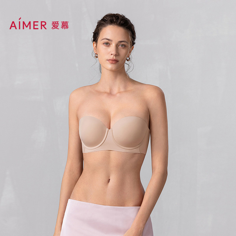 爱慕抹胸内衣防走光女聚拢防滑隐形轻薄无痕半杯可拆肩带大胸裹胸,女士内衣/男士内衣/家居服,文胸,淘宝优惠券,粉丝福利购,淘宝优惠卷