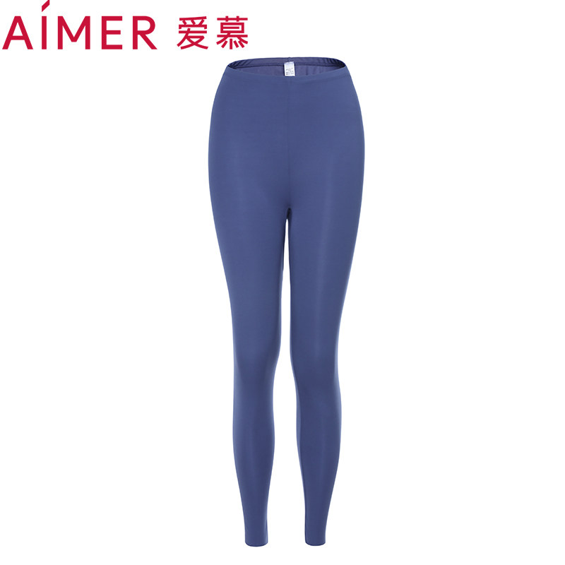 爱慕女士保暖裤秋裤莫代尔材质随心恋曲内穿打底长裤AM735391