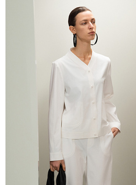 爱慕·CHUANG春夏觅境2女士粘合机能休闲长袖短上衣外套CA811711