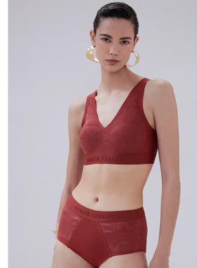 爱慕CHUANG创正品内衣女本命年红色无钢圈薄款背心式文胸CA170691