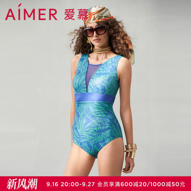爱慕南法假日女士夏季性感连体泳衣AM689761图片