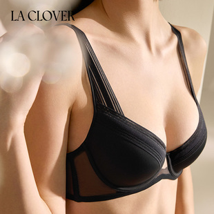 La Clover镜像4/4模杯文胸聚拢内衣网纱简约CC11AD1