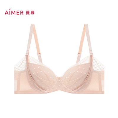 薄款大胸显小全罩杯可拆肩带文胸