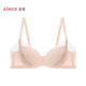 爱慕官方正品 内衣薄款 大胸显小有钢圈收副乳防下垂文胸罩AM12A911