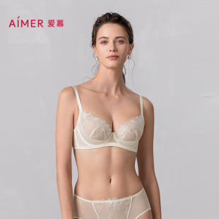 大胸显小防下垂文胸AM13A991 薄款 爱慕一路生花2025新款 内衣女夏季