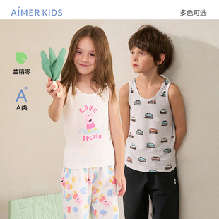 兰精零|爱慕儿童天使背心卡通IP款男女童0碳莫代尔吊带跨栏背心