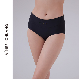 爱慕·CHUANG锁甲5内裤女棉质里裆净痕腿围中腰平角裤CA232021