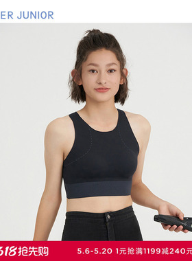 爱慕少女甜酷运动少女无钢圈三阶段中长背心式运动文胸AJ115F292