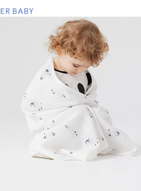 爱慕婴幼极地幼儿园中性婴幼A类盖巾AB397L051（110cm*70cm）