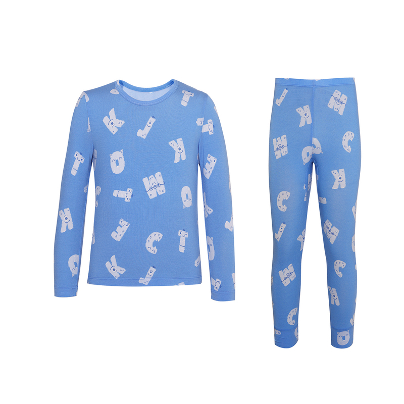 爱慕儿童怪兽字母男孩保暖套装AK274D891