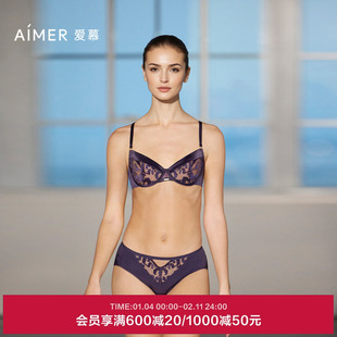 爱慕星河恋语内衣女3/4软钢圈薄纱杯性感蕾丝文胸AM13B591