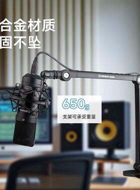 Alctron/爱克创MA606话筒悬臂支架万向支架麦克风支架桌面