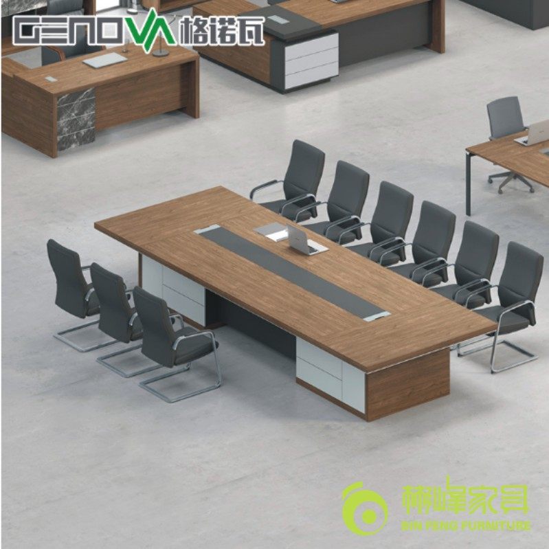 新款格诺瓦品牌会议桌长桌简约现代小型2m会议桌组合2.4m办公桌洽