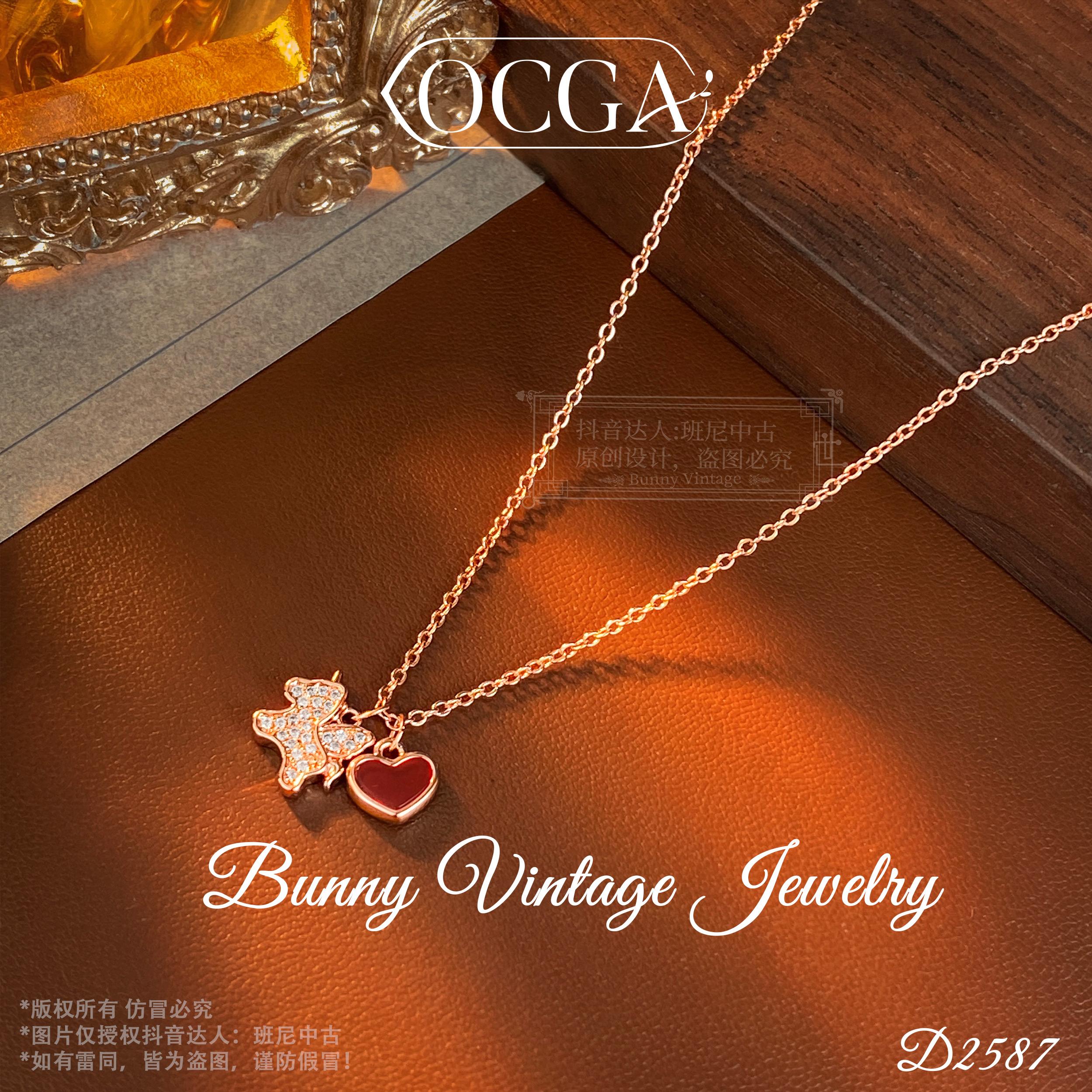 秋冬D2244法独角兽项链