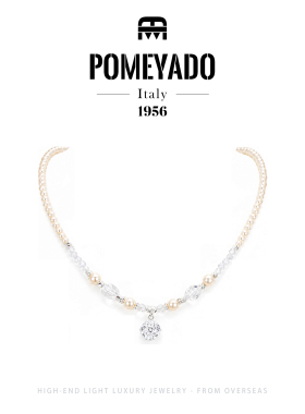 【安妮童话】Pomeyado优雅法式珠珠项链F5244