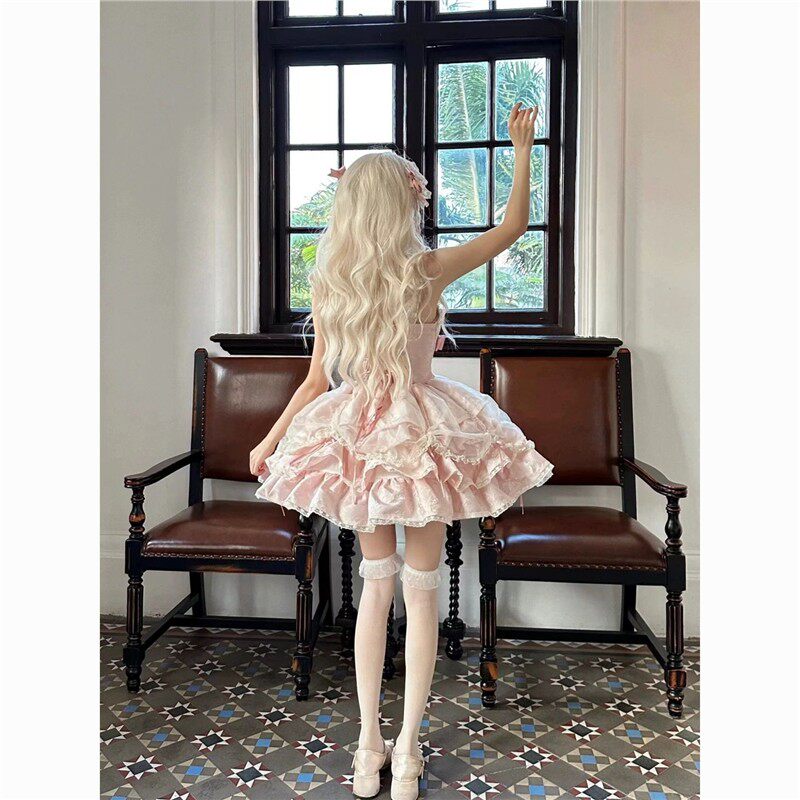 原创现货蔷薇执事JSK 全套亚文化甜辣纯欲温柔芭蕾洛丽塔连衣裙