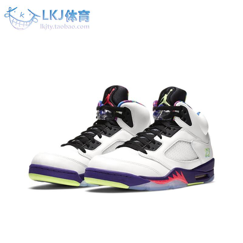 lkj体育 air jordan 5 aj5 反转新鲜王子 白紫鸳鸯 db3335-100