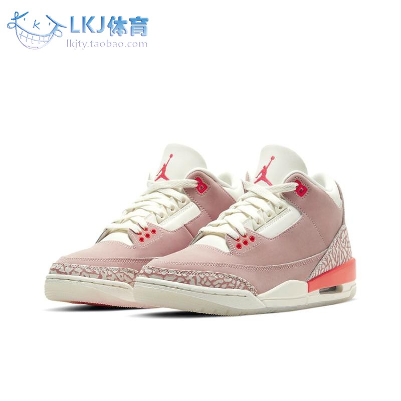 AJ3樱花粉女神白篮球鞋