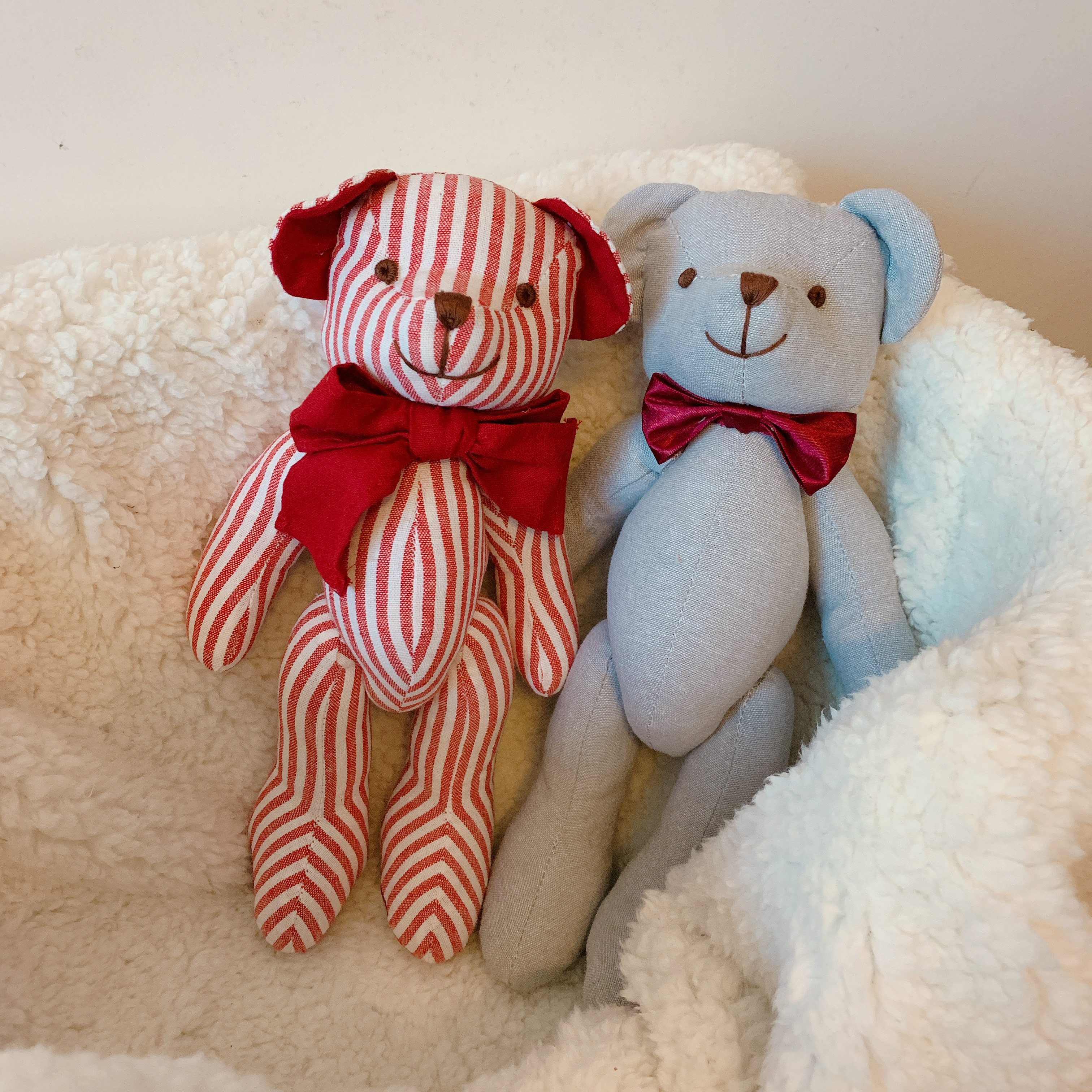 网红布艺熊 四肢可活动 布娃娃玩具玩偶婚庆百日宴回礼礼品