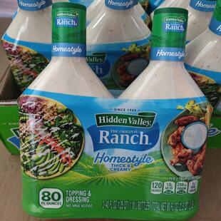 现货美国进口Hidden Valley ranch田园牧场蔬菜沙拉酱1.18L炸鸡酱
