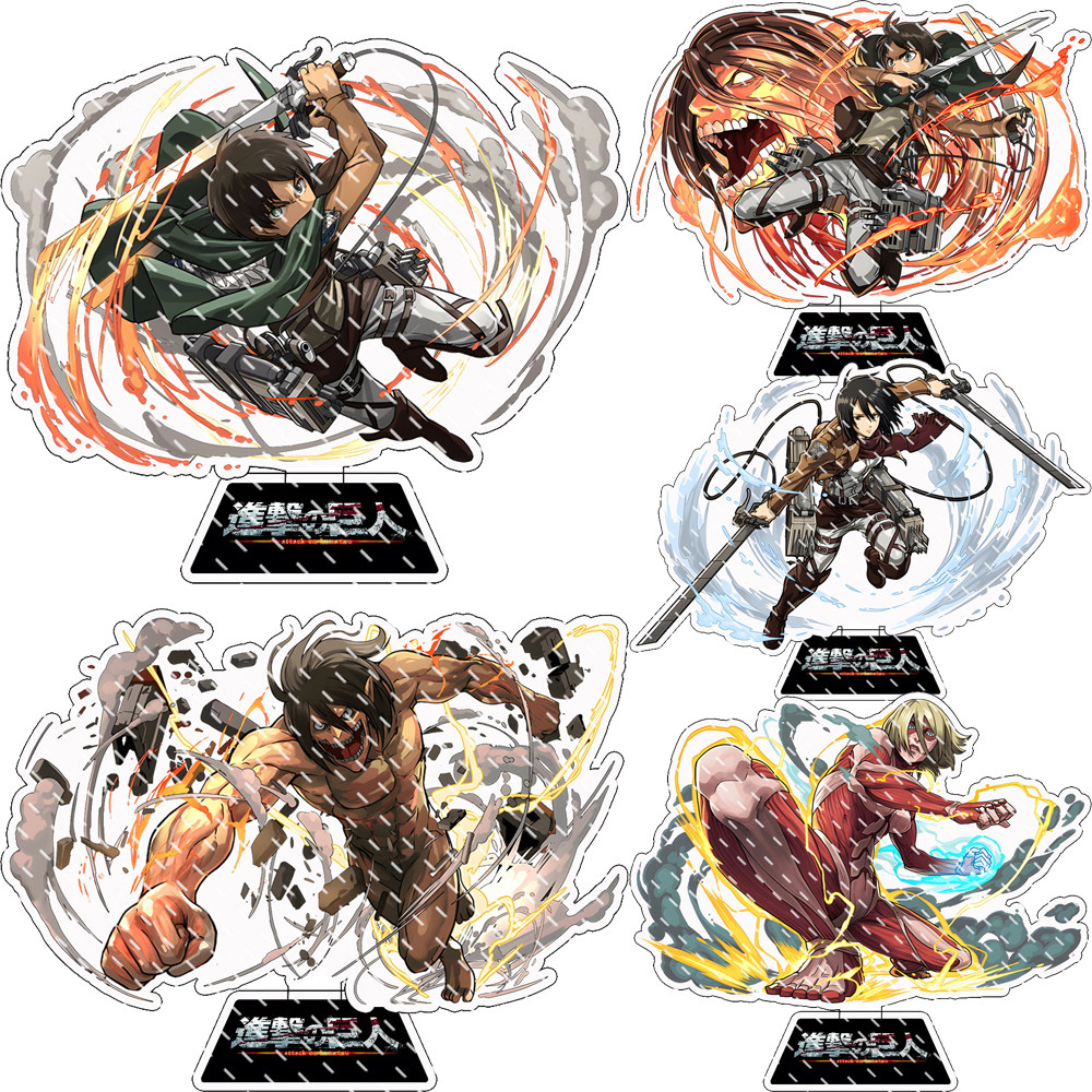 日本 进击的巨人周边 亚克力立牌 cos 利威尔兵长艾伦韩吉艾尔文