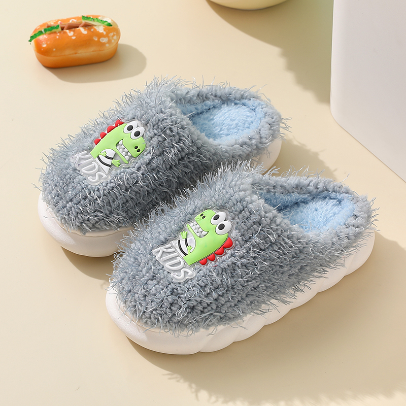 可爱宝宝冬季超轻防滑毛绒拖鞋